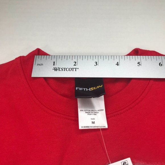 Fifth Sun Women's Christmas Cat/Dog With Jingly Bells Size Med Red Fleece New - Picture 9 of 15